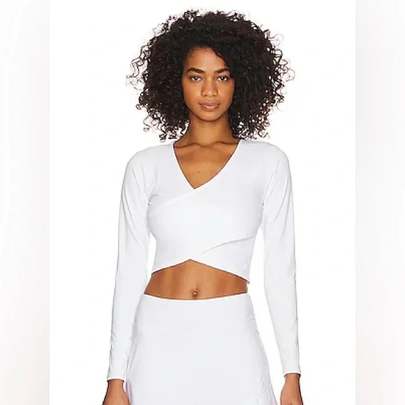 ELEVEN BY VENUS WILLIAMS x Revolve Power Long Sleeve Top in White