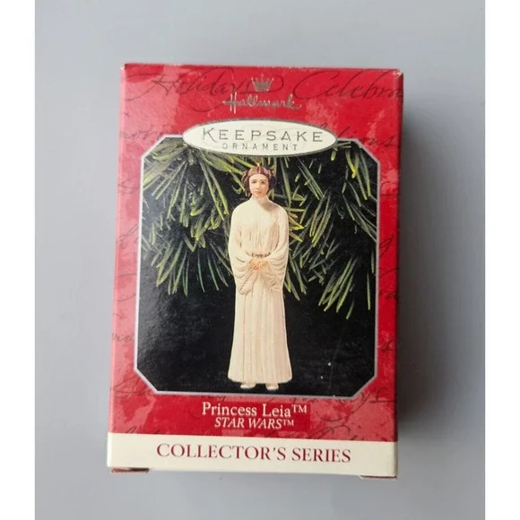 Vintage Star Wars Princess Leia Hallmark Keepsake Ornament Collector 1998