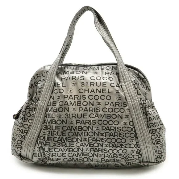 CHANEL Silver Shoulder Bag