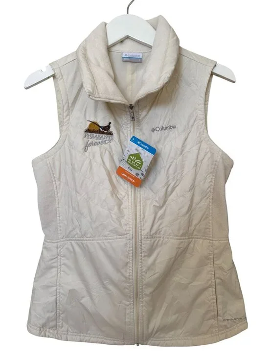 Columbia Pheasants Forever Mix It Around II Vest Cream Womens Small