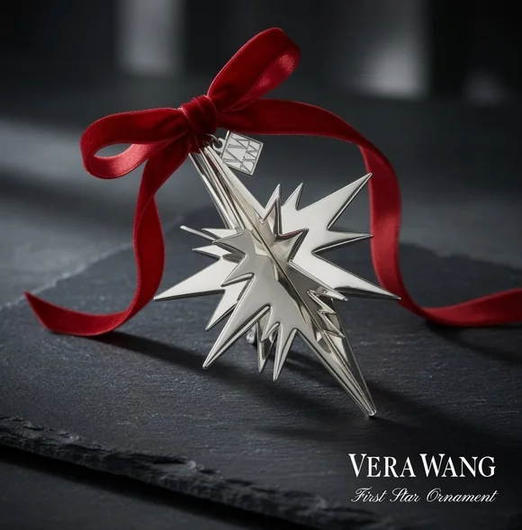 Vera Wang First Star Ornament Silverplate Christmas Holiday Decor NIB