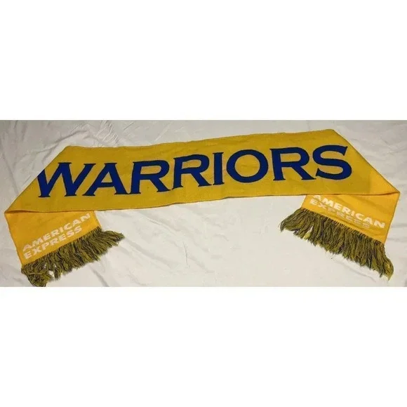 NBA AMERICAN EXPRESS GOLDEN STATE WARRIORS SCARF- 54” x 8” PERFECT CONDITION