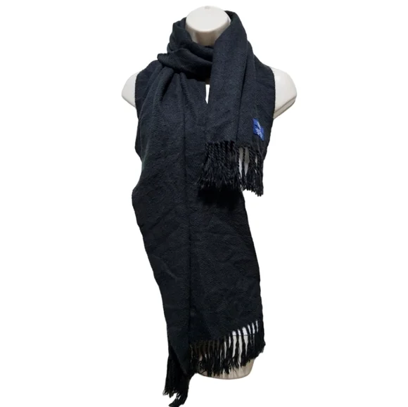 Unisex Chaps Dark Green Fringe Scarf