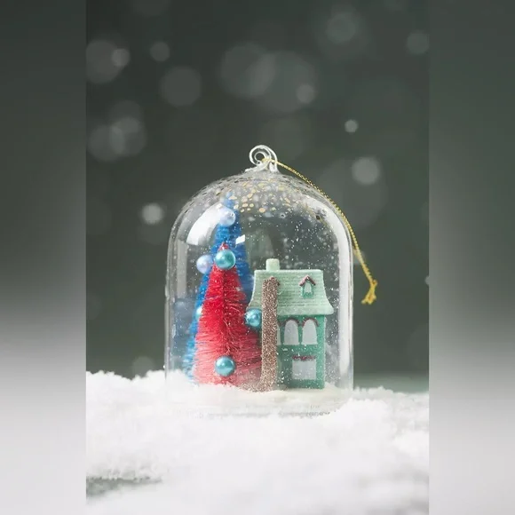 Anthropologie Ornament Letter “J” Arctic Home For The Holidays Monogram NWT