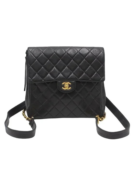 Chanel Quilted Leather Backpack