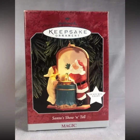 Hallmark Keepsake Ornament SANTA'S SHOW & TELL Magic Light Show 1998 RETIRED