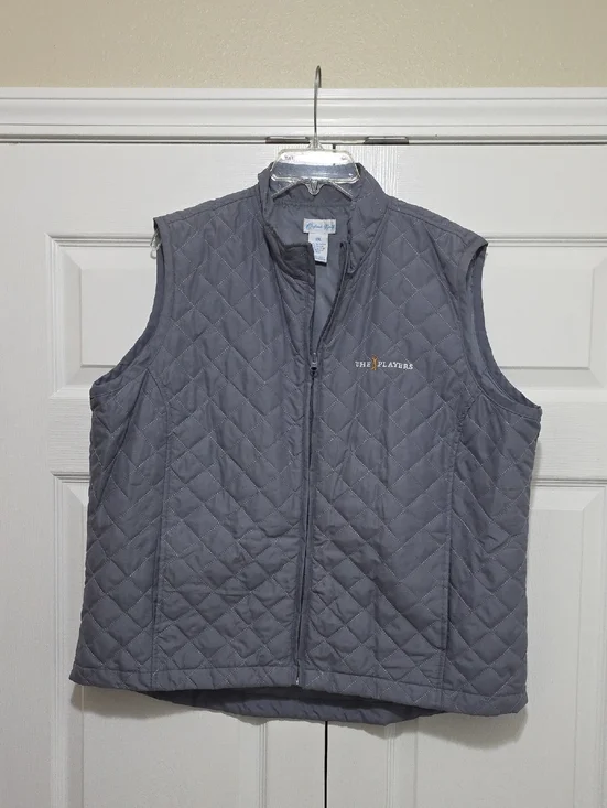The Players Quilted Gray Women's Vest