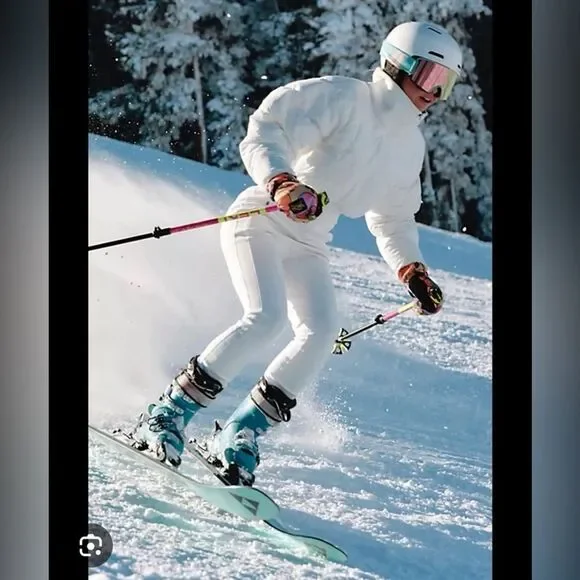 FP Movement Downhill Diva White Ski Suit Jacket and Pants Set Size XSmall