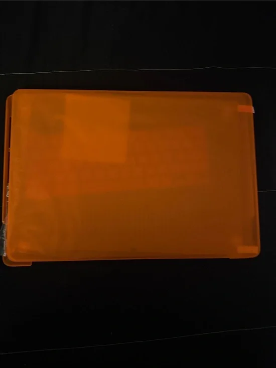 Translucent Orange Laptop Case Cover - MacBook Pro (2020) 15 Inch