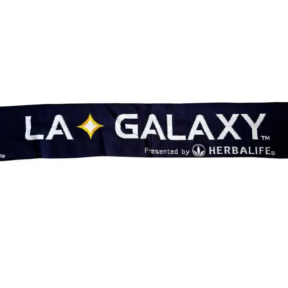LA Galaxy San Diego Soccer Football Scarf Blue‎ MLS Double Sided
