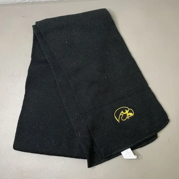 Iowa Hawkeyes Black Gold Embroidered Logo 60