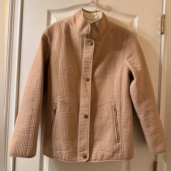 NWOT  Tan Quilted Women’s Jacket Size PS Water Resistant