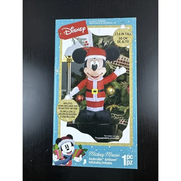 Disney Christmas‎ Mickey Mouse Airdorable Airblown 23.6 Inch Inflatable
