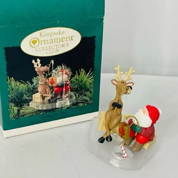 Fishing for Fun Hallmark Keepsake 1995 Collector's Club Ornament In Box