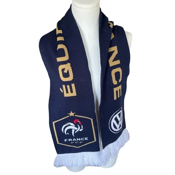 Official France National Football Team Scarf 2014-2017 Rare
