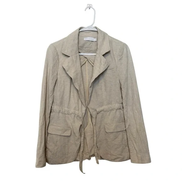 Jonathan Simkhai Cream Lightweight Blazer Top Size 2