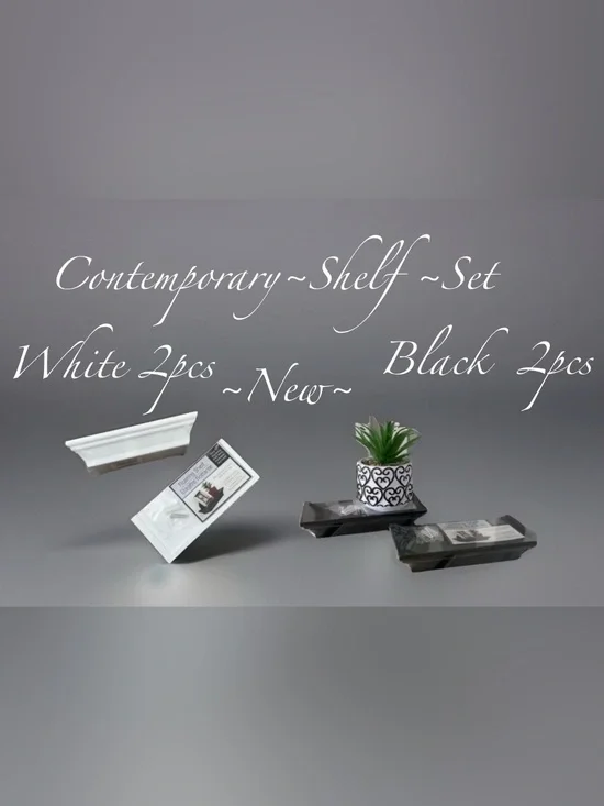 Contemporary Floating Shelf Set 🍃🆕🍃 2pcs Sets: Choose Selection at Checkout