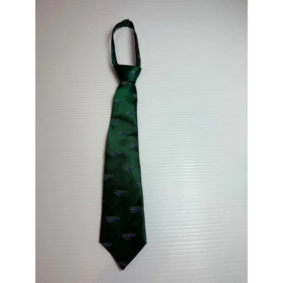 Nordstrom‎ Green Helicopter Print Tie Silk Necktie Business Career