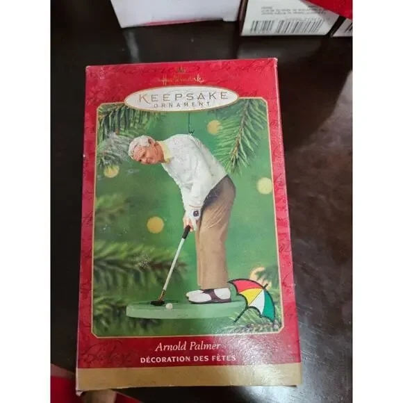 Hallmark Keepsake Christmas Tree Ornament Golfer Arnold Palmer Vintage 2000 New