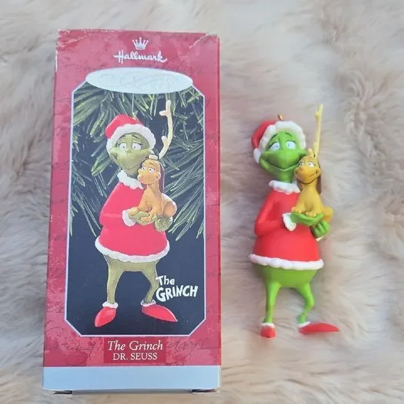 Hallmark Dr. Suess Grinch And Max Ornament, Vintage 1998