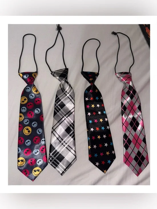 Set of 4 Satin Ties