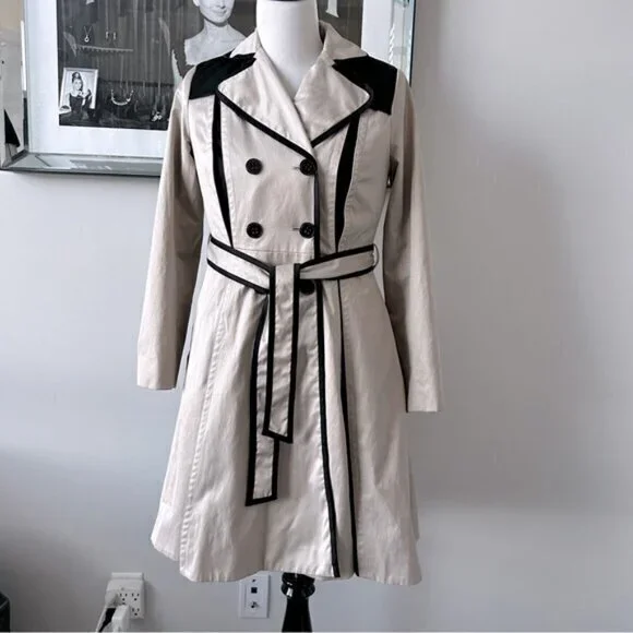 Principles by Ben de Lisi Fit and Flare Trench Coat (c)