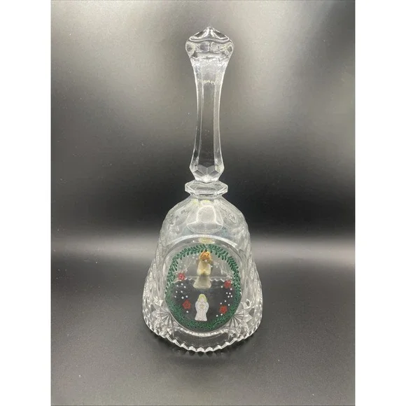 Hofbauer Byrdes Collection Blue 8' Crystal Bell Vintage Made In Germany