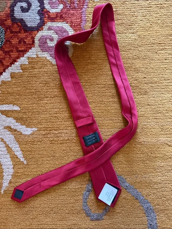 Jcrew Crewcuts kids Solid Red Textured Tie