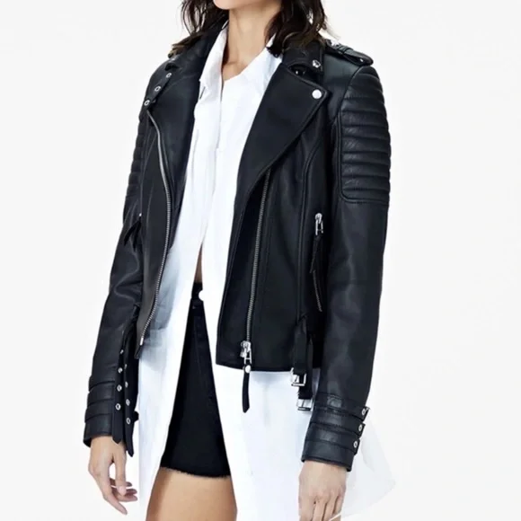 Boda Skins Jaws 3.0 100% Leather Biker Moto Jacket In Black 6
