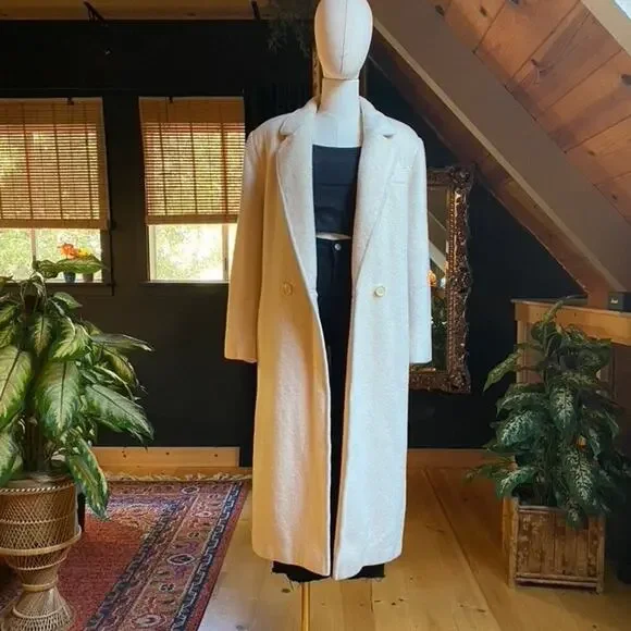 Cream Wool Coat Vintage