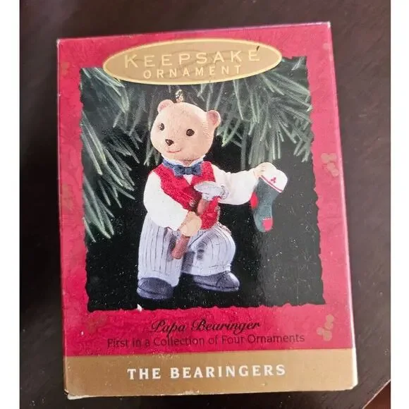 Hallmark Christmas Ornament The Bearingers Papa Bearinger 1993