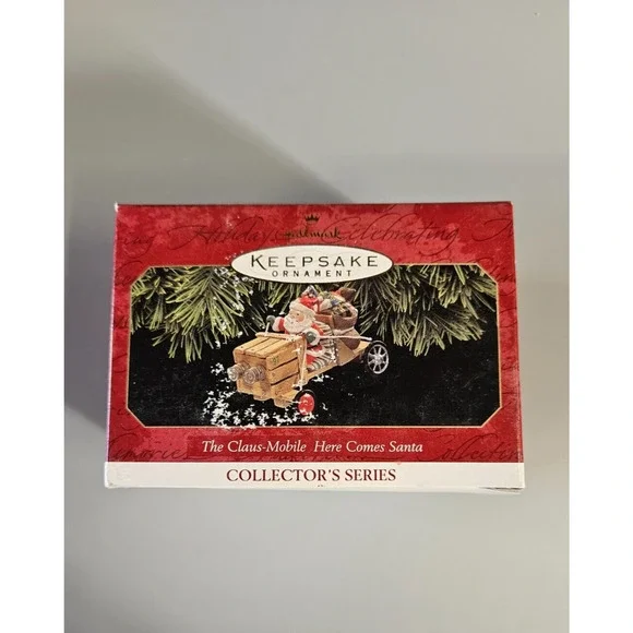 1997 Hallmark Keepsake Ornament The Claus-Mobile Here Comes Santa 19th In Series