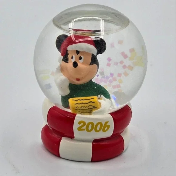 Mickey Mouse Disney Mini Snow Globe Christmas 2006 JCPenney Black Friday 2.5
