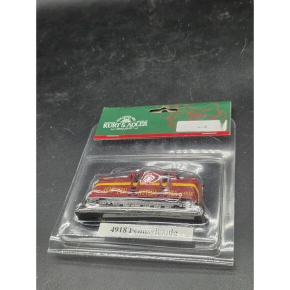 NEW NOS Kurt S Adler 4918 Pennsylvania Train Locomotive Christmas Tree Ornament