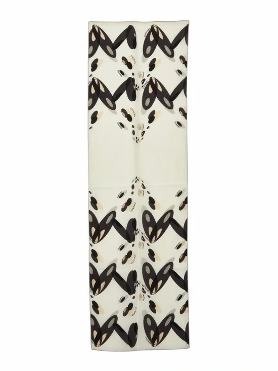 Chanel Hearts and Dots Scarf