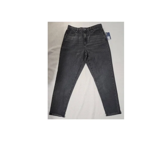 woman's boyfriend black jeans 26 waist universal thread