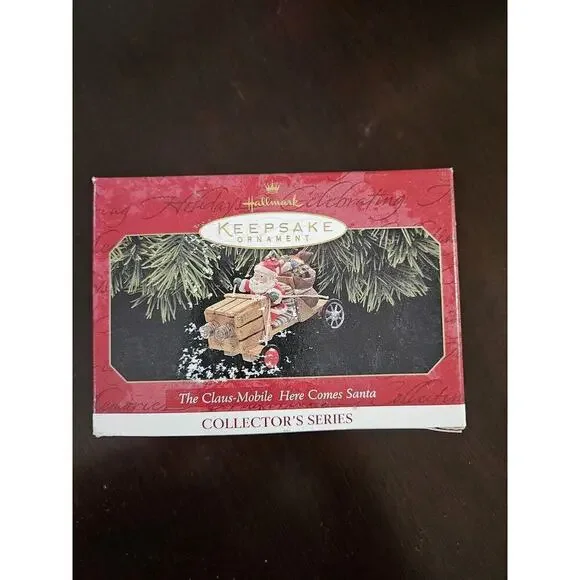 THE CLAUS-MOBILE HERE COMES SANTA 1997 HALLMARK KEEPSAKE ORNAMENT NIB