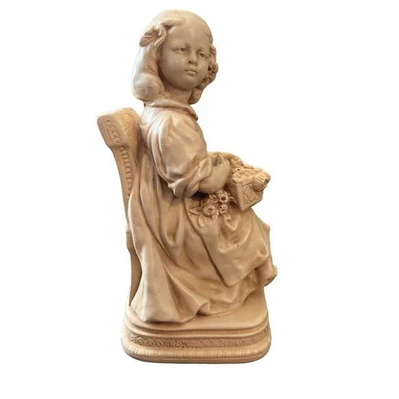 Alexander Backer Co.‎ 1 Victorian Girl Chalk ware Bookend