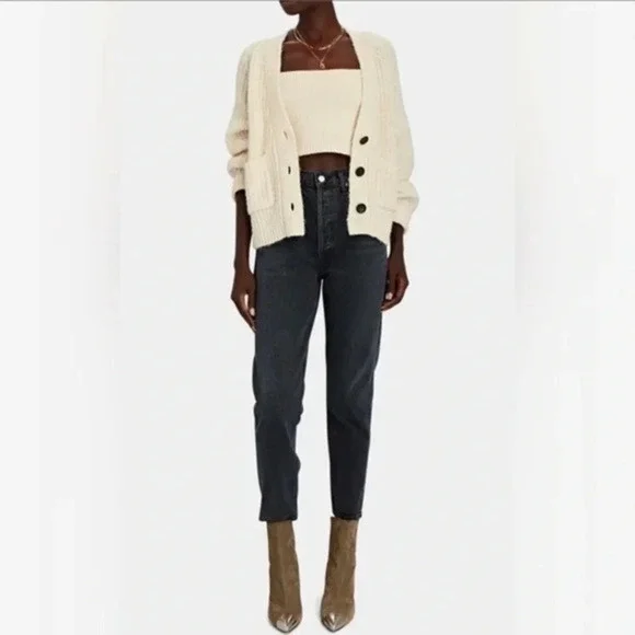AGOLDE Riley High-Rise Straight Cropped Jeans B947