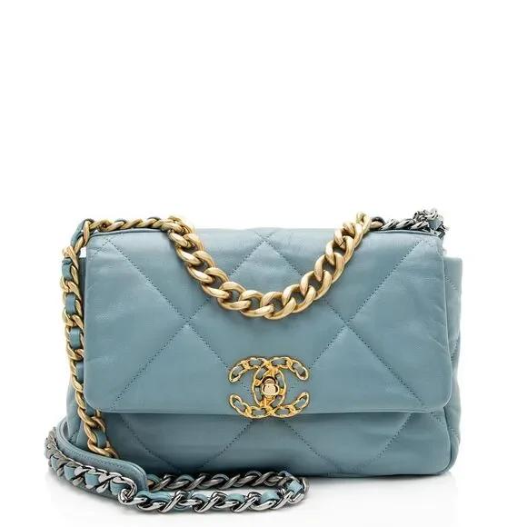 Chanel Lambskin 19 Medium Flap Shoulder Bag
