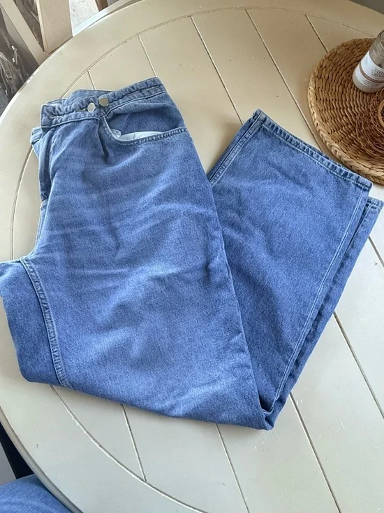 Classic wide Leg Blue Jeans