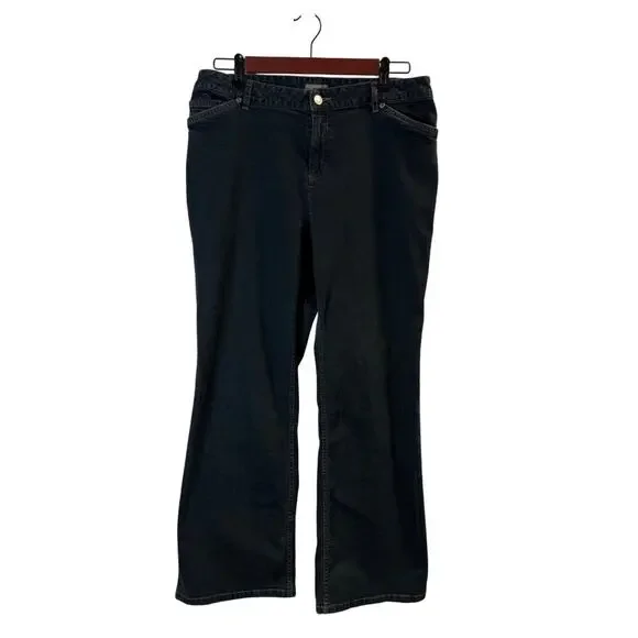 J. Jill Women’s Black Wide Leg Jeans Size 12P