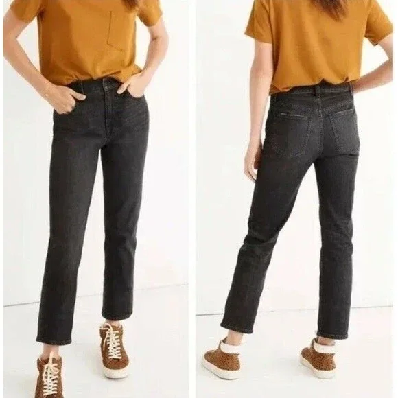 Madewell Dark Gray The Perfect Vintage Crop Jeans Size 24