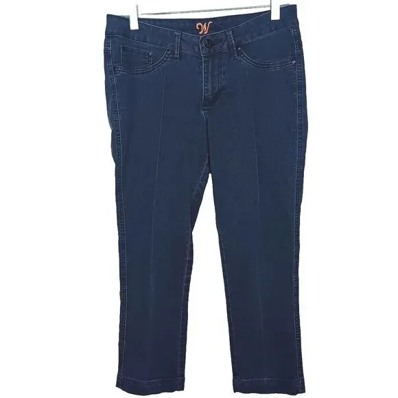 Worn Bootcut Leg Jeans Women's Size 8/29 Blue mid Rise Stretch