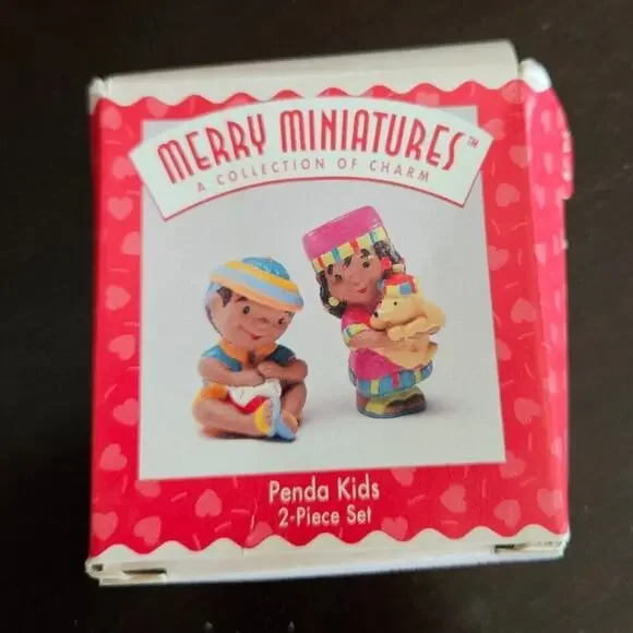 Cathy Johnson Penda Kids Merry Miniatures 2 Piece Holiday Set 1996 Tamika Jahann
