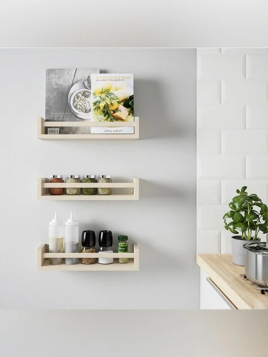 New IKEA BEKVAM Design Shelf Spice Rack Kitchen Birch Wood Sealed 400.701.85