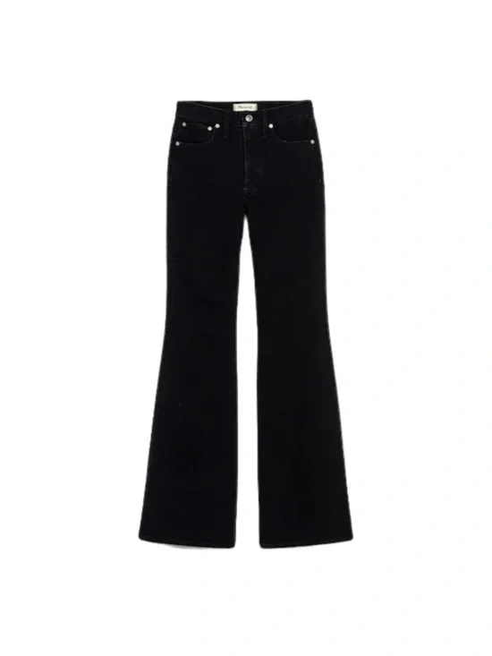Madewell Black The Perfect Vintage Flare Jean in Sherborn Wash Size 32 Like New