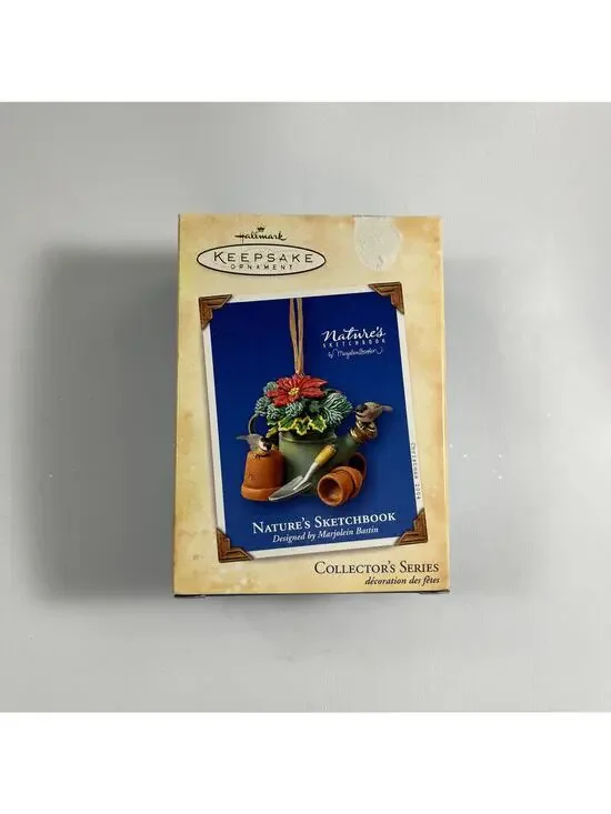 2004 Hallmark Nature's Sketchbook Keepsake Christmas Ornament Garden Cottage