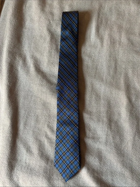 Ralph Lauren Classic Blue Plaid Boy’s Tie