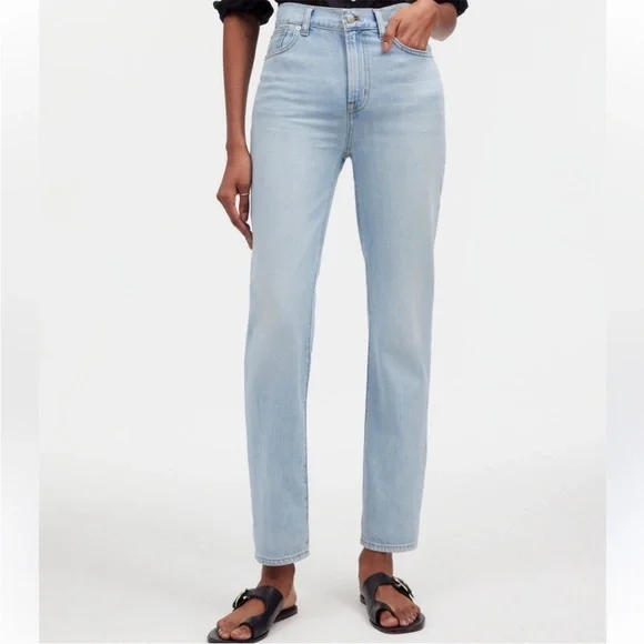 Madewell The Perfect Vintage Jean in Light Wash 100% Cotton Size 27 Like New